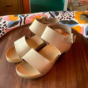 BRYR Maya Block Heel in Bone - Size 9